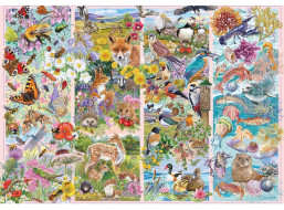 GIBSONS Puzzle Zvedaví tvory 500 dielikov
