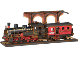 ROBOTIME Rolife 3D drevené puzzle Parná lokomotíva 405 dielikov