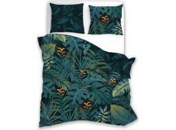Saténové obliečky NOBILE Jungle - tmavo zelené - 140x200 cm