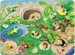 RAVENSBURGER Drevená vkladačka Zvieratká 10 dielikov