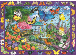 RAVENSBURGER Puzzle Kráľovstvo motýľov 1000 dielikov