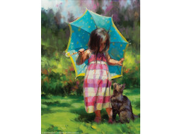 SUNSOUT Puzzle Tyrkysový dáždnik XXL 500 dielikov