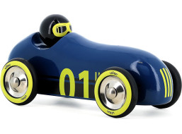 Vilac Drevené auto Old Sport Compet tmavo modré