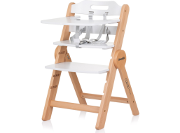 CHIPOLINO Drevená jedálenská stolička Cacao 2v1 White Wood