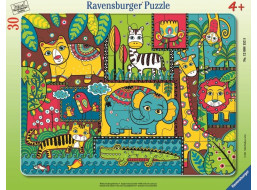 RAVENSBURGER Puzzle Zvieratká v džungli 30 dielikov