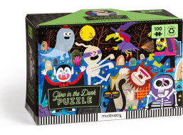 Mudpuppy Puzzle Strašidelný hrad - svieti v tme 100 dielikov