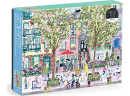 Galison Puzzle Mačky v meste Michael Storrings 1000 dielikov