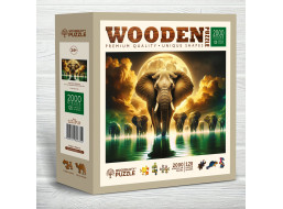 WOODEN CITY Drevené puzzle Slonie sny 2000 dielikov