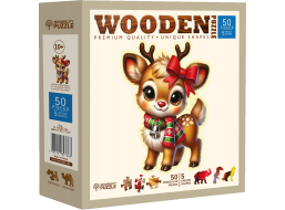 WOODEN CITY Drevené puzzle Zimný priateľ 50 dielikov