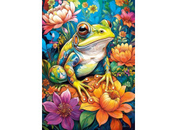 CHERRY PAZZI Puzzle Kvetinová žaba 1000 dielikov