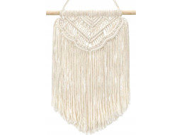 Závesná dekorácia macramé BOHO - ecru