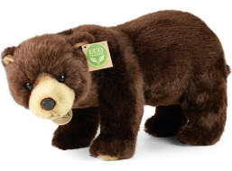 Rappa Plyšový medveď hnedý stojaci 40 cm ECO-FRIENDLY