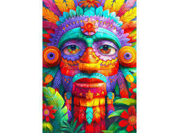 ENJOY Puzzle Farebný totem 1000 dielikov