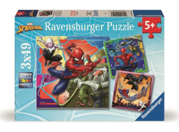 RAVENSBURGER Puzzle Marvel: Spider-Man 3x49 dielikov