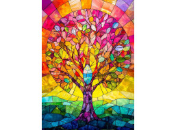 ENJOY Puzzle Mozaikový strom 1000 dielikov