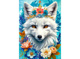 ENJOY Puzzle Rozkvitnutá snežná líška 1000 dielikov