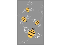 Detský bavlnený uterák KIDS 30x50 cm - Včielky