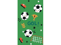 Detský bavlnený uterák KIDS 30x50 cm - Futbal