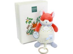 Doudou Darčeková sada Plyšová líška Romarin hrajúca melódiu 20 cm