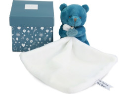 Doudou Môj malý medvedík 10 cm modrý