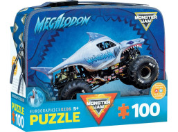 EUROGRAPHICS Puzzle vo desiatovom boxe Megalodon Monster Jam 100 dielikov