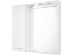 Aqualine ZOJA/KERAMIA FRESH STRIP galerka s LED osvetlením, 60x60x14cm, ľavá, biela 45021S