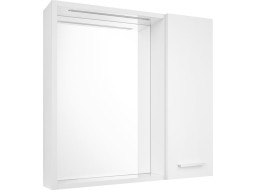 Aqualine ZOJA/KERAMIA FRESH STRIP galerka s LED osvetlením, 60x60x14cm, pravá, biela 45022S