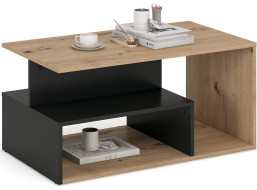 Konferenčný stolík IVA - dub artisan/čierny