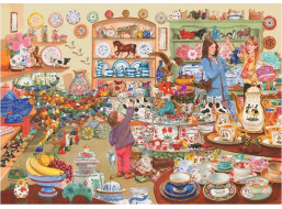 HOP Puzzle Býci v obchode s porcelánom 1000 dielikov
