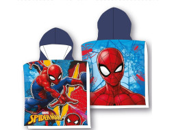 Detská bavlnená osuška s kapucňou SPIDER-MAN 55x110 cm