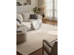 Kusový koberec Eleni - prírodná biela