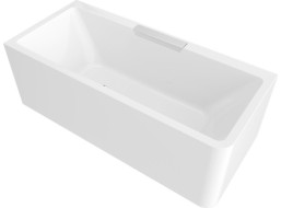 Polysan CASCATA L MONOLITH obdĺžniková vaňa 180x80x60cm, kaskáda nerez 73836ML.100