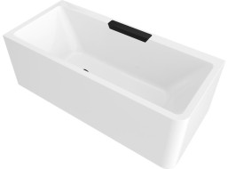 Polysan CASCATA L MONOLITH obdĺžniková vaňa 180x80x60cm, kaskáda čierna 73836ML.102