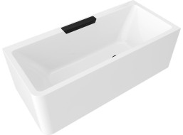 Polysan CASCATA R MONOLITH obdĺžniková vaňa 180x80x60cm, kaskáda čierna 73836MR.102