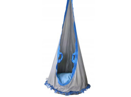 Závesný vak LILI - modro / sivý