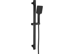 Sapho Sprchová súprava hranatá, posuvný držiak 680mm, čierna mat SC815B