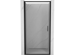 Sprchové dvere MEXEN EXO krídlové 80 cm - číre - čierne - 817-080-000-70-00