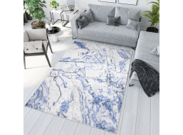 Kusový koberec TOSCANA Ice - modrý/biely