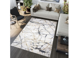 Kusový koberec TOSCANA Marble - krémový/čierny/béžový