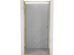 Sprchové dvere MEXEN EXO krídlové 80 cm - číre - zlaté - 817-080-000-50-00