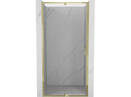Sprchové dvere MEXEN EXO pivotové - dvojdielne - 125 cm - číre - zlaté - 819-125-000-50-00