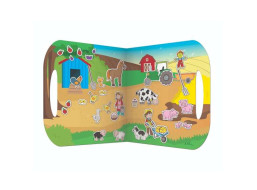 Fiesta Crafts Znovupoužiteľné samolepky so scénou Farma