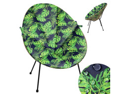Vodeodolný podsedák do záhradného kresla ACAPULCO 91x72 cm - Monstera