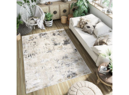 Kusový koberec HERA Stain - krémový/sivý