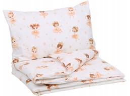 Detské bavlnené obliečky do postieľky 120x90 cm BABYMAM PREMIUM - Malé baletky