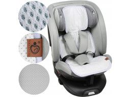 Vložka proti poteniu BABYMAM SUPER AIR 3D do autosedačky/kočíka - Šedé bodky na šedej