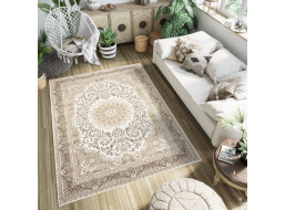 Kusový koberec HERA Ornament - béžový/hnedý