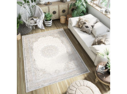 Kusový koberec HERA Ornament - krémový/sivý