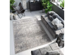 Kusový koberec LYDIA Print - šedý/hnedý