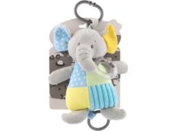 TEDDIES Naťahovací hrací strojček plyšový Slon